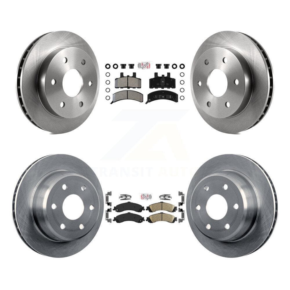 Kit de plaquettes en céramique et de rotors de frein à disque, semi-métalliques avant et arrière, pour GMC Yukon