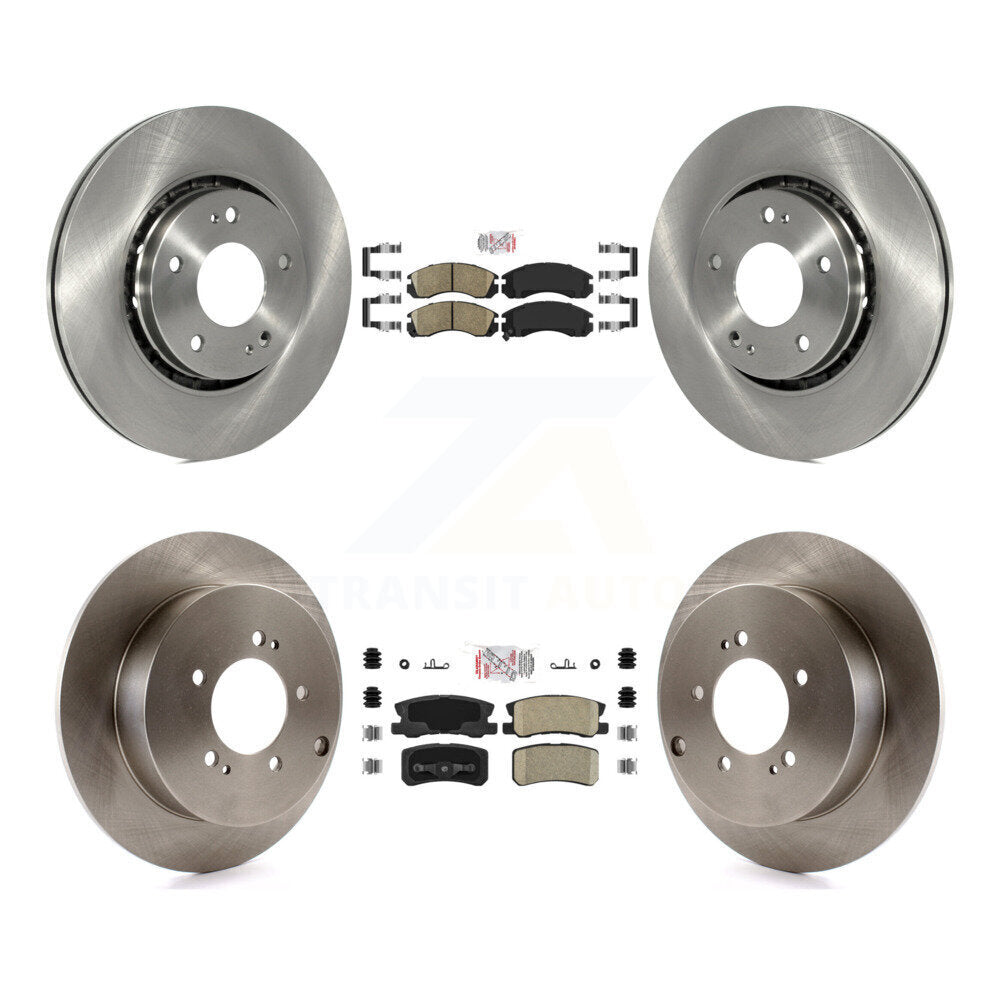 Kit de plaquettes en céramique et de rotors de frein à disque avant et arrière, pour Mitsubishi Lancer