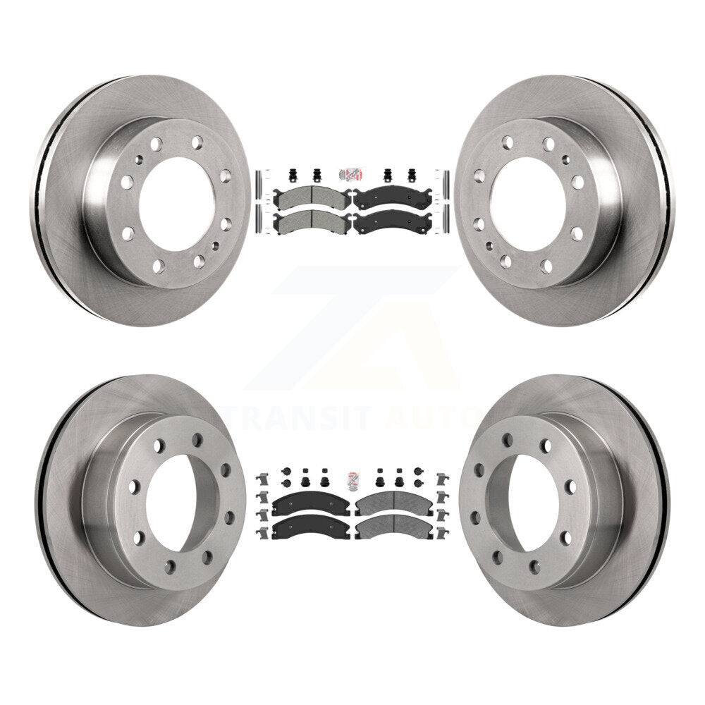 Kit de plaquettes semi-métalliques avant et arrière et Rotor de frein à disque pour Chevrolet Express 450