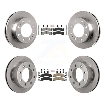 Kit de rotors de frein à plaquettes en céramique, semi-métalliques, avant et arrière, pour Chevrolet Express 450