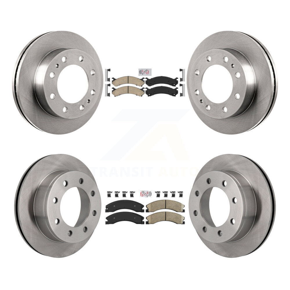 Kit de plaquettes en céramique et de rotors de frein à disque avant et arrière, pour Chevrolet Express 4500