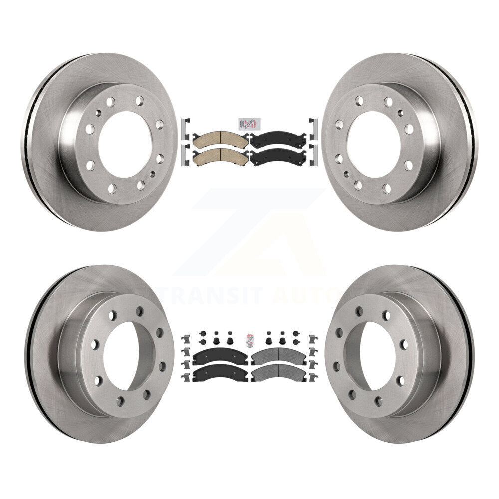Kit de rotors de frein à plaquettes semi-métalliques avant et arrière en céramique, pour Chevrolet Express 450