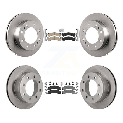 Kit de rotors de frein à plaquettes semi-métalliques avant et arrière en céramique, pour Chevrolet Express 450