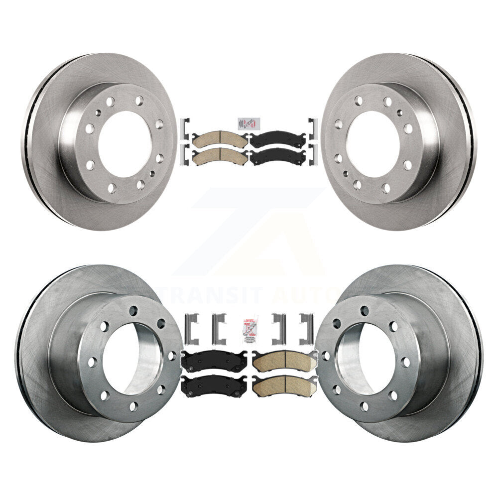 Kit de plaquettes en céramique et de rotors de frein à disque avant et arrière, pour GMC Sierra 3500 Classic