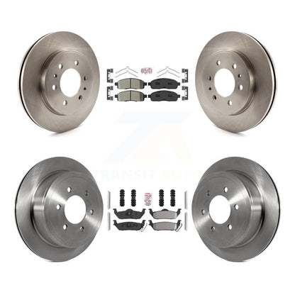 Kit de rotor de frein à plaquettes semi-métalliques avant et arrière pour Ford F-150 09 avec roue à 6 écrous