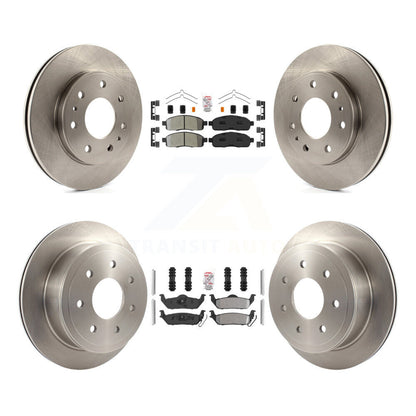 Kit de rotor de frein à plaquettes semi-métalliques avant et arrière pour Ford F-150 09 avec roue à 7 écrous