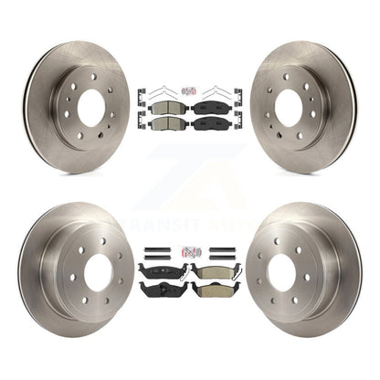 Kit de rotor de frein à plaquettes semi-métalliques avant et arrière pour Ford F-150 09 avec roue à 7 écrous
