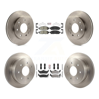 Kit de rotor de frein à plaquettes semi-métalliques avant et arrière pour Ford F-150 09 avec roue à 7 écrous