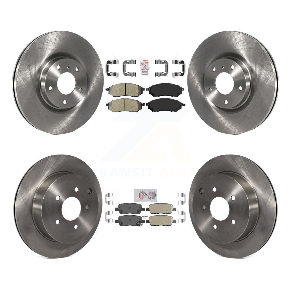 Kit de rotors de frein à plaquettes en céramique, semi-métalliques, avant et arrière, pour Nissan Murano INFINIT