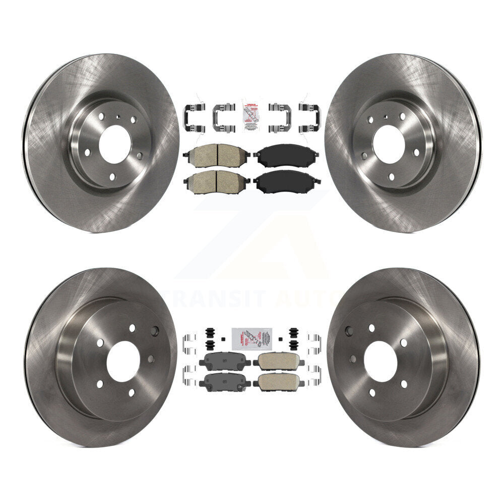 Kit de rotors de frein à plaquettes en céramique, semi-métalliques, avant et arrière, pour Nissan Murano INFINIT
