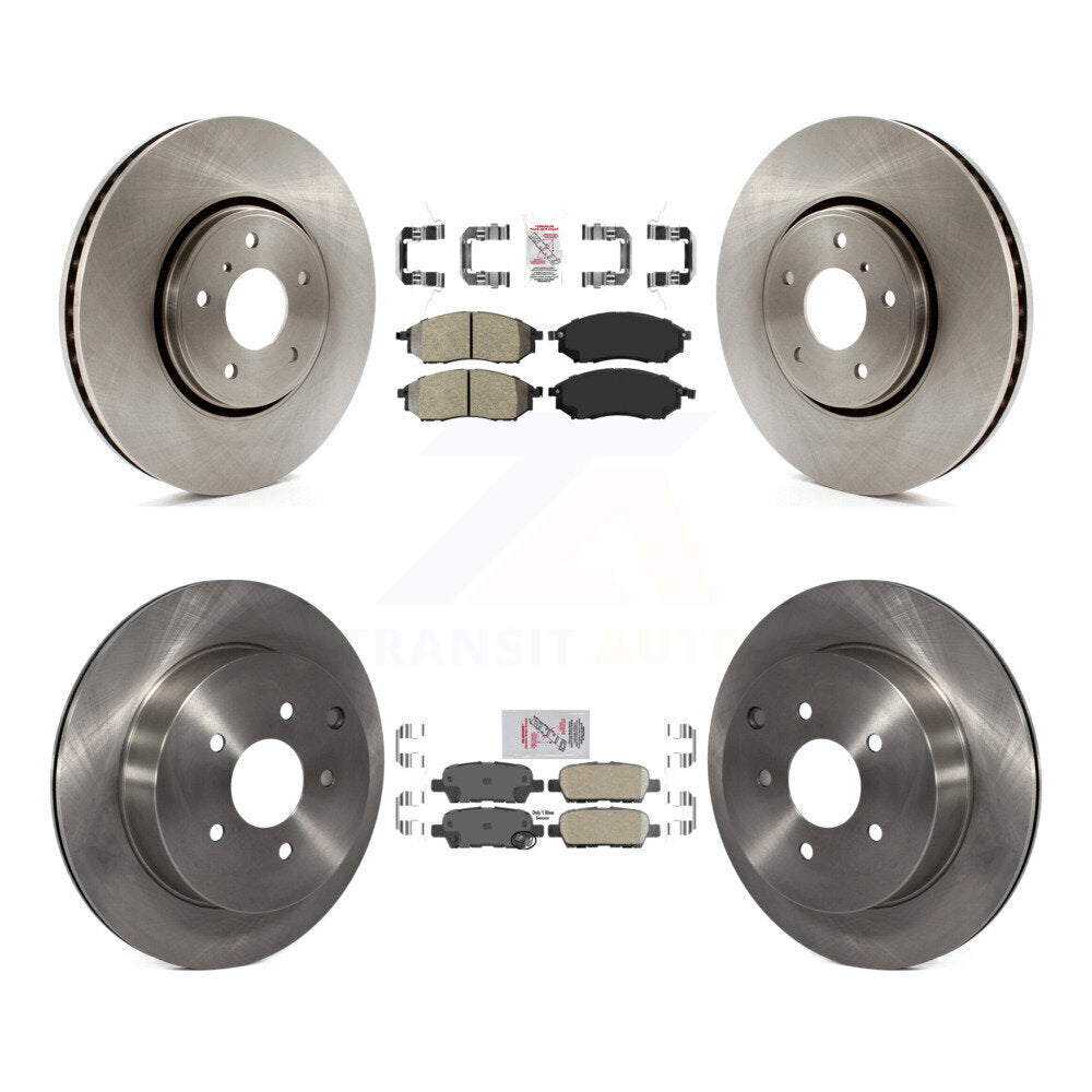 Kit de Rotor de frein à plaquettes en céramique, semi-métallique, avant et arrière, pour INFINITI FX35 FX37 FX4