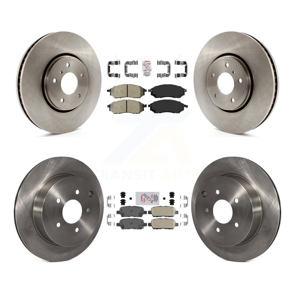 Kit de Rotor de frein à plaquettes en céramique, semi-métallique, avant et arrière, pour INFINITI FX35 FX37 FX4