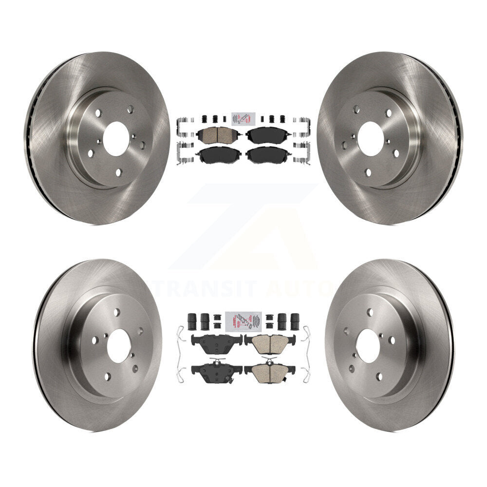 Kit de plaquettes en céramique et de rotors de frein à disque avant et arrière, pour Subaru Legacy 2015, 2,5 l