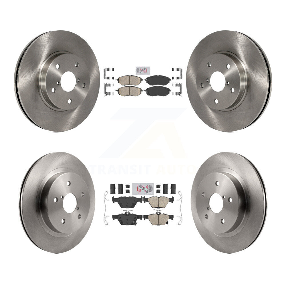 Kit de plaquettes en céramique et de rotors de frein à disque avant et arrière, pour Subaru Legacy 2015, 2,5 l