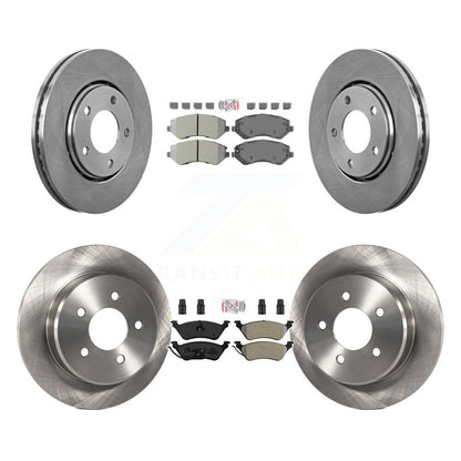 Kit de rotors de frein à plaquettes semi-métalliques avant et arrière, pour Dodge Caravan Grand Chrysler