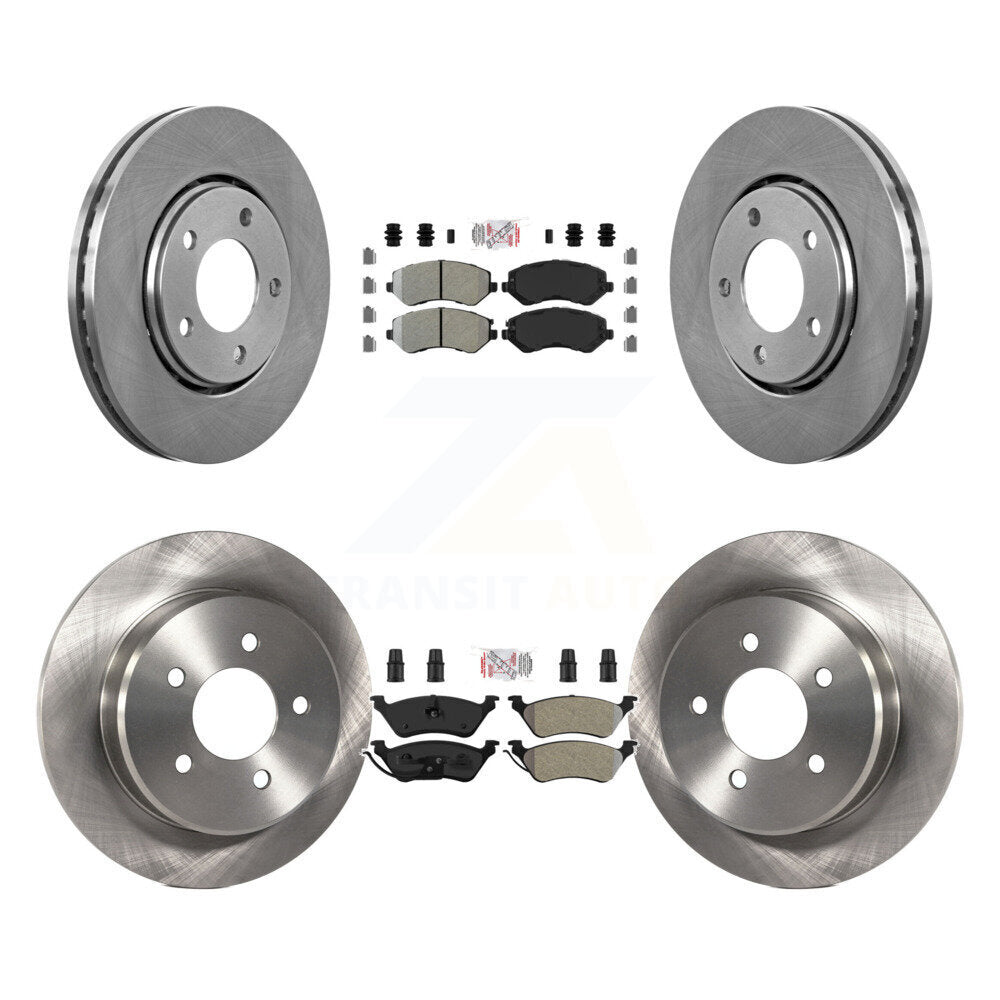 Kit de rotors de frein à plaquettes semi-métalliques avant et arrière, pour Dodge Caravan Grand Chrysler
