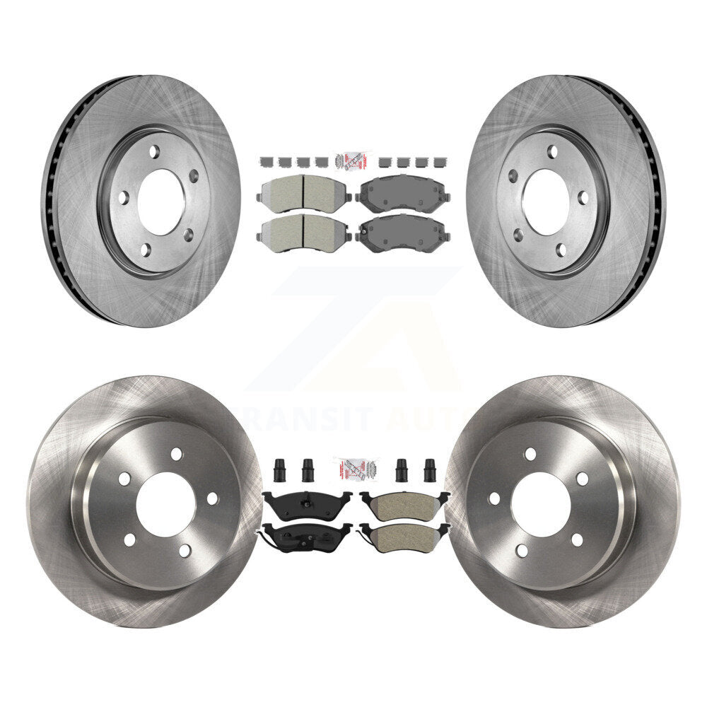 Kit de plaquettes et disques de frein semi-métalliques avant et arrière, pour Dodge Grand Caravan Chrysler