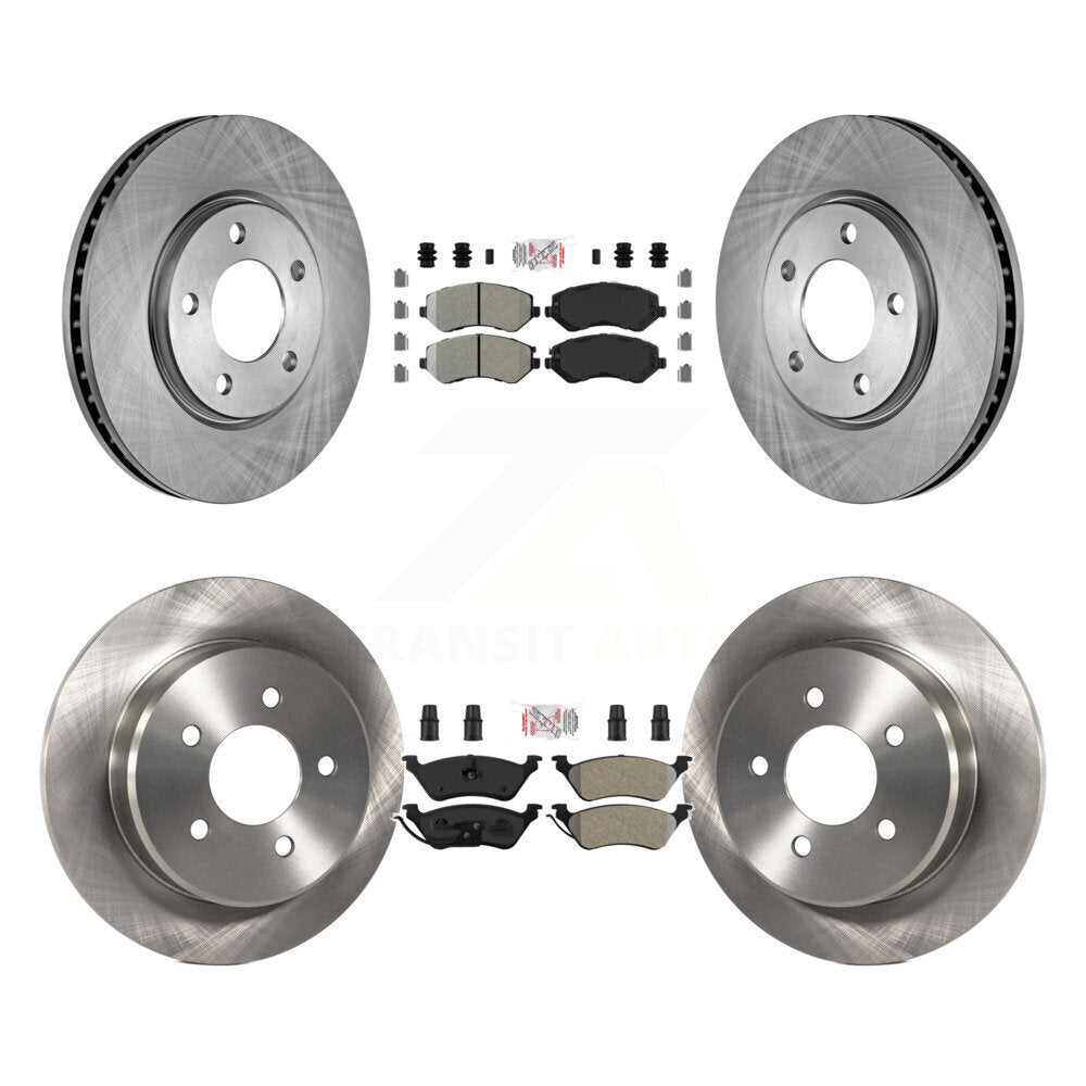 Kit de plaquettes et disques de frein semi-métalliques avant et arrière, pour Dodge Grand Caravan Chrysler