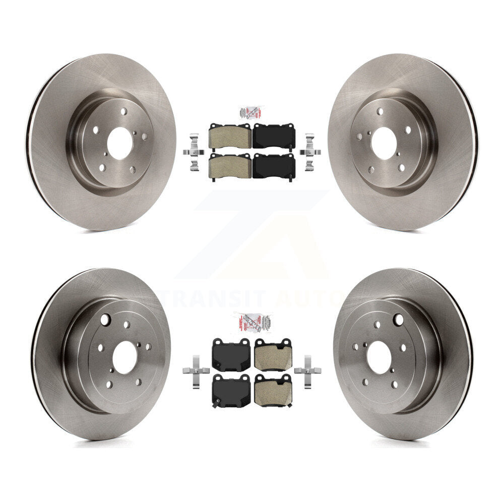 Kit de plaquettes semi-métalliques avant et arrière et Rotor de frein à disque, pour Subaru Impreza WRX ST