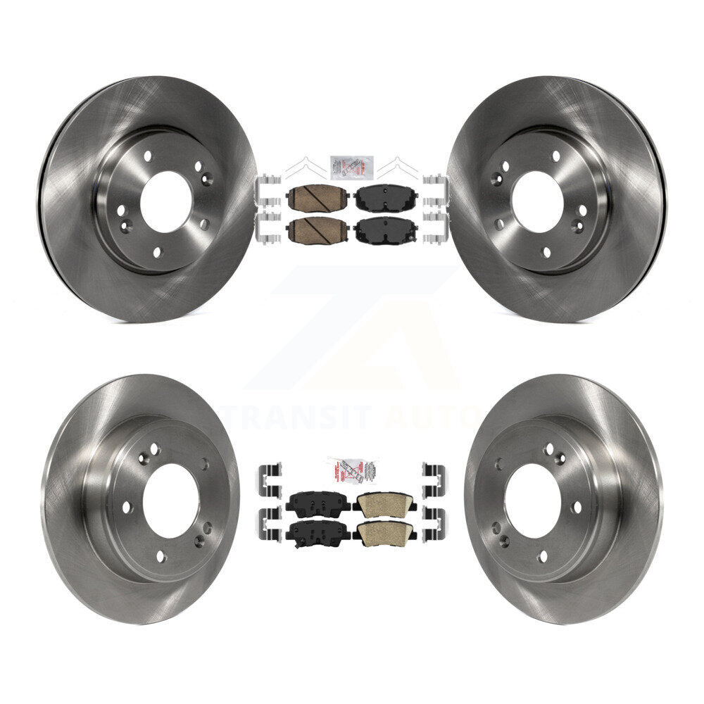 Kit de plaquettes en céramique et de rotors de frein à disque avant et arrière, pour Kia Soul 2014 – 2016