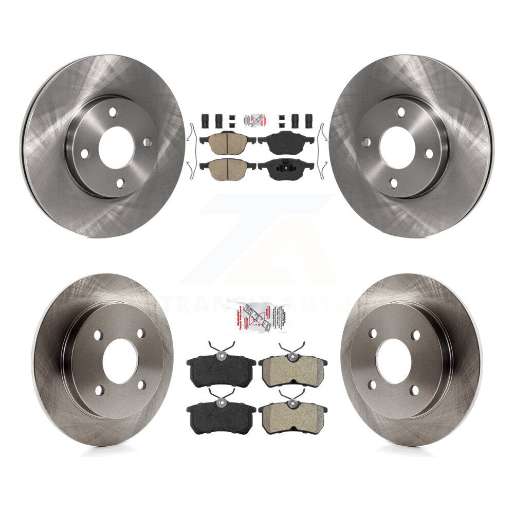 Kit de plaquettes semi-métalliques avant et arrière en céramique et disques de frein pour Ford Focus