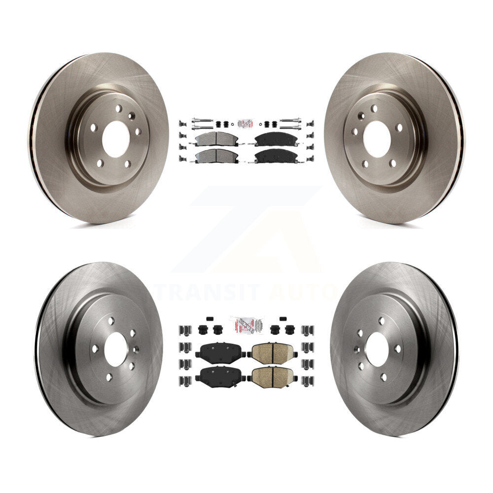 Kit de plaquettes semi-métalliques avant et arrière et rotor de frein à disque pour Ford Explorer Spor 2013