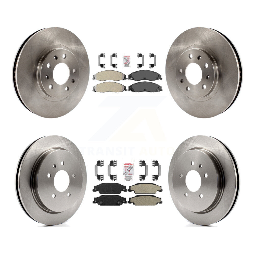 Kit de plaquettes semi-métalliques avant et arrière et disques de frein pour Cadillac CTS