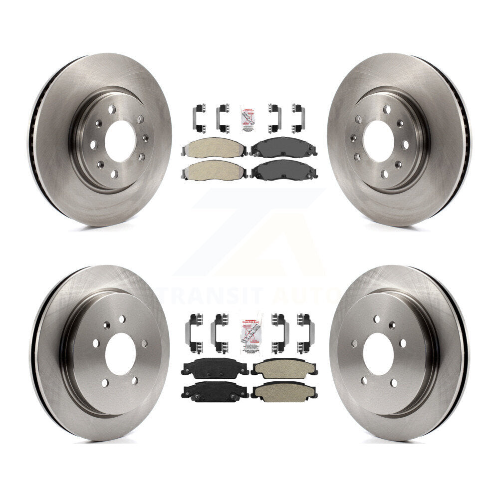 Kit de plaquettes semi-métalliques avant et arrière et disques de frein pour Cadillac CTS