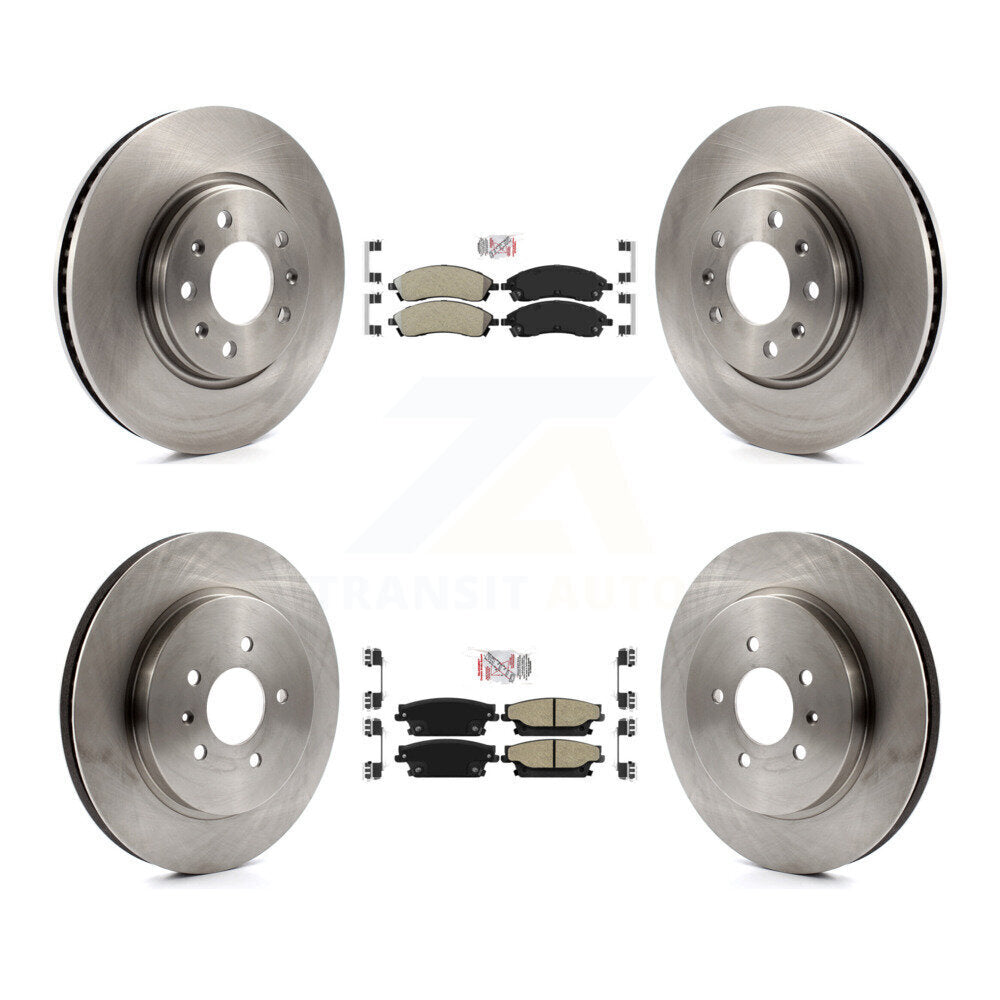 Kit de plaquettes semi-métalliques avant et arrière et Rotor de frein, pour Cadillac CTS Bas 2006 – 2007