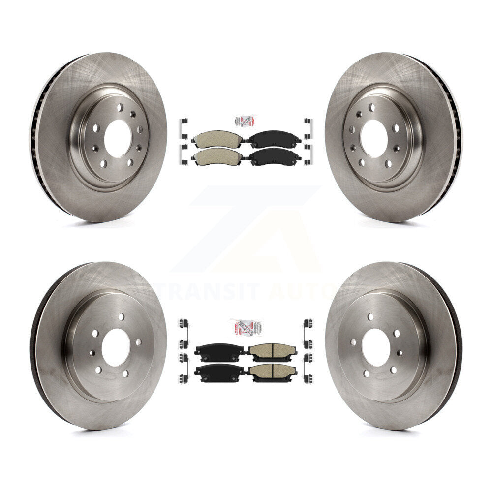 Kit de plaquettes semi-métalliques avant et arrière et Rotor de frein, pour Cadillac CTS Bas 2006 – 2007