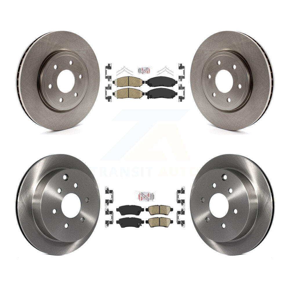 Kit de plaquettes en céramique et de disques de frein avant et arrière, pour Nissan Xterra 2006 – 2007
