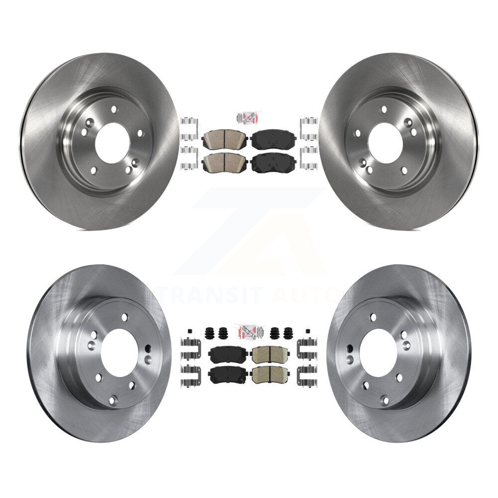 Kit de plaquettes en céramique et de Rotor de frein avant et arrière, pour moteur à gaz Hyundai Sonata 2015 – 2016