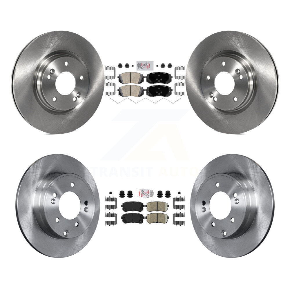 Kit de plaquettes en céramique et de Rotor de frein avant et arrière, pour moteur à gaz Hyundai Sonata 2015 – 2016