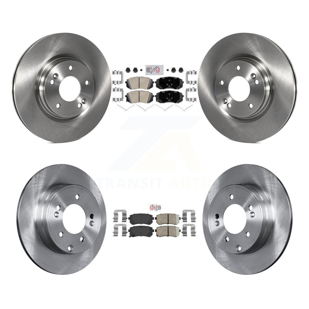 Kit de plaquettes en céramique et de Rotor de frein avant et arrière, pour moteur à gaz Hyundai Sonata 2015 – 2016