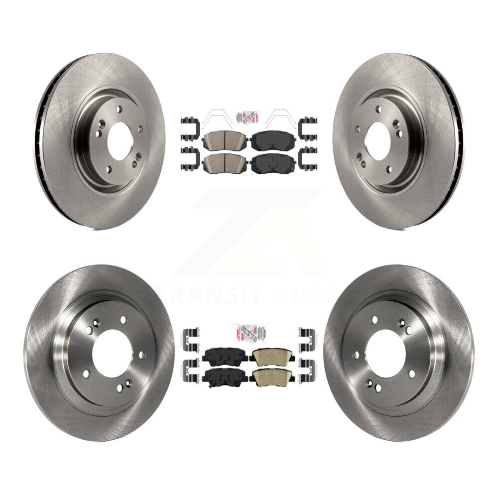 Kit de rotors de frein à disque et plaquettes en céramique avant et arrière, pour moteur à gaz Hyundai Sonata 2016