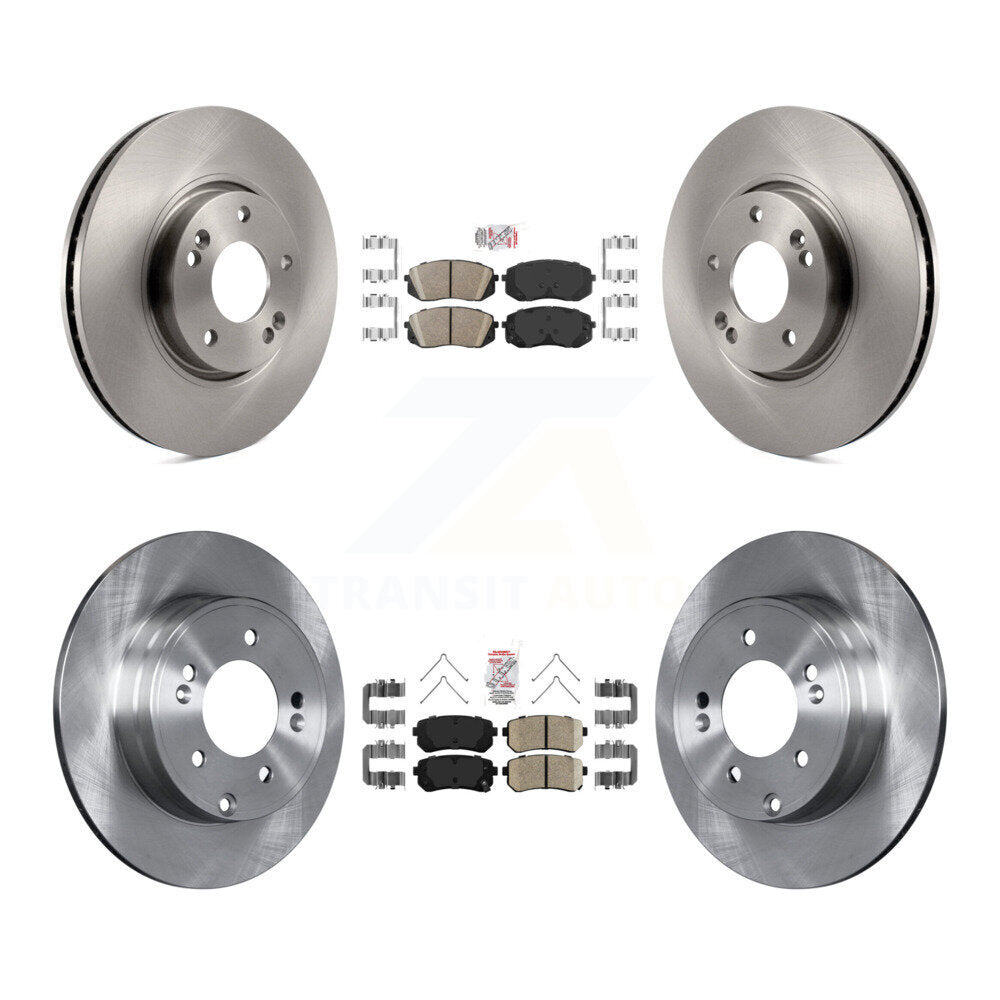 Kit de plaquettes en céramique et de rotors de frein à disque avant et arrière, pour Hyundai Sonata K8A-106546