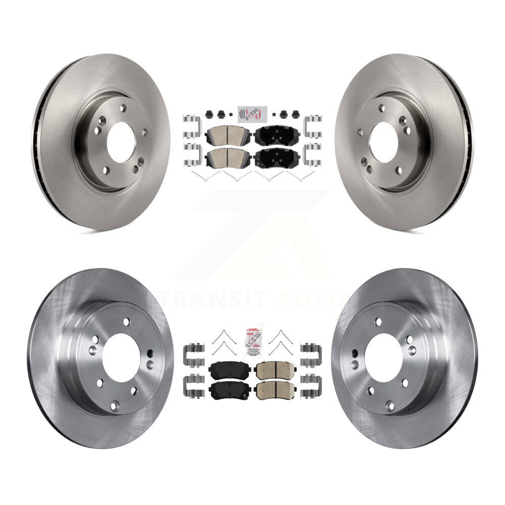 Kit de plaquettes en céramique et de rotors de frein à disque avant et arrière, pour Hyundai Sonata K8A-106548