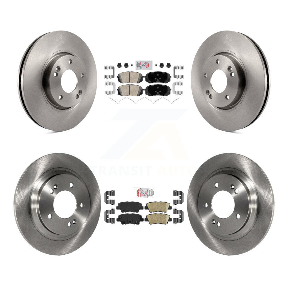 Kit de plaquettes en céramique et de rotors de frein à disque avant et arrière, pour Hyundai Sonata K8A-106549