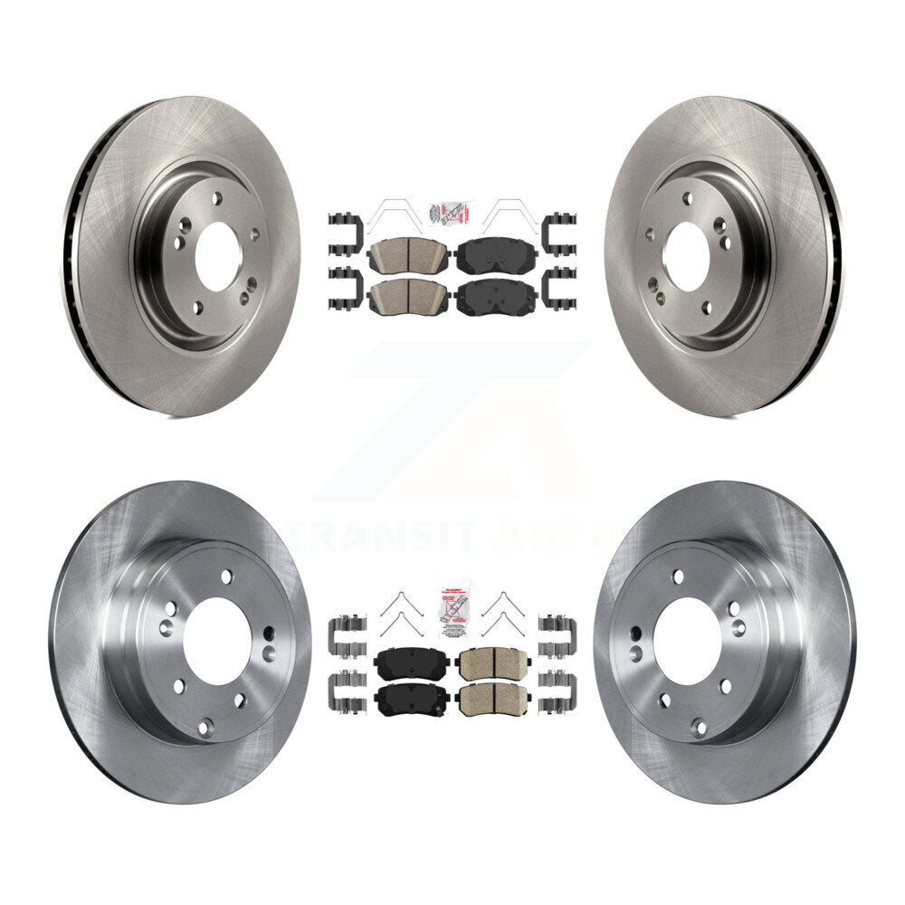 Kit de rotors de frein à plaquettes en céramique avant et arrière, pour Kia Optima avec stationnement manuel