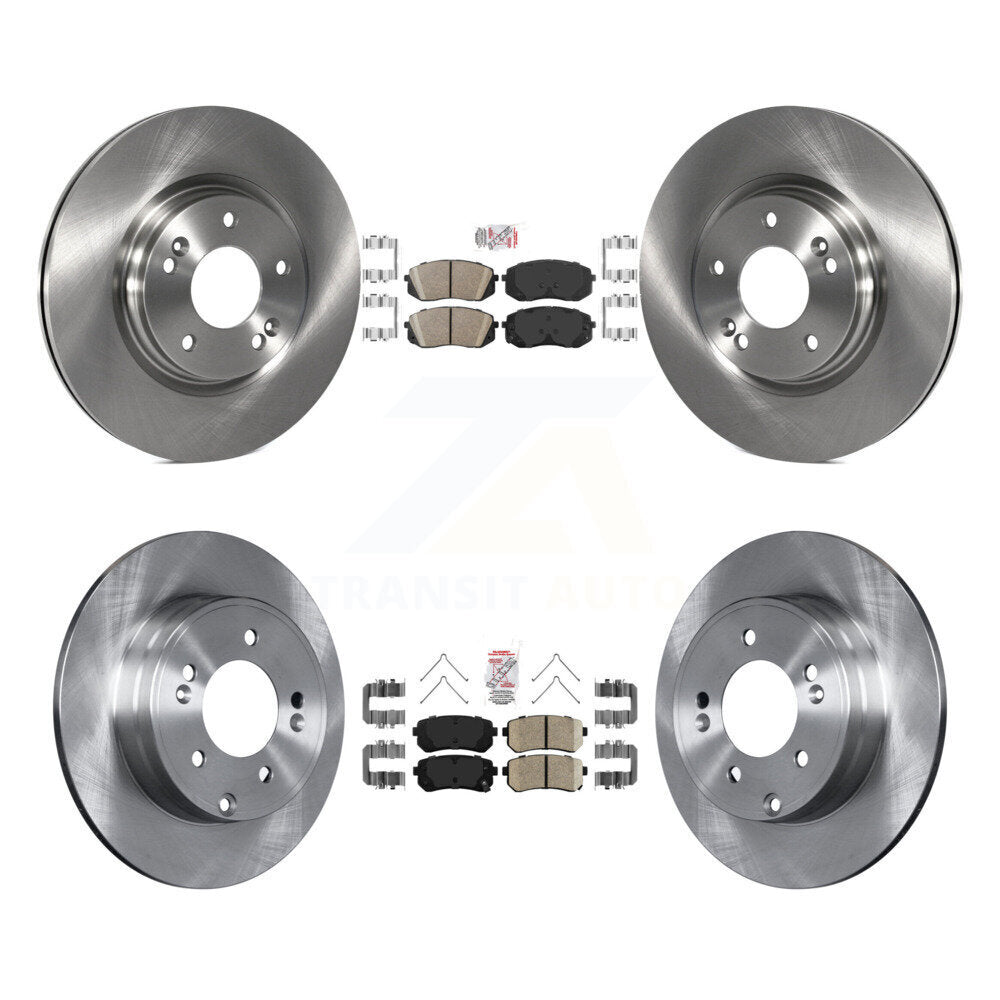 Kit de rotors de frein à plaquettes en céramique avant et arrière, pour Kia Optima avec stationnement manuel