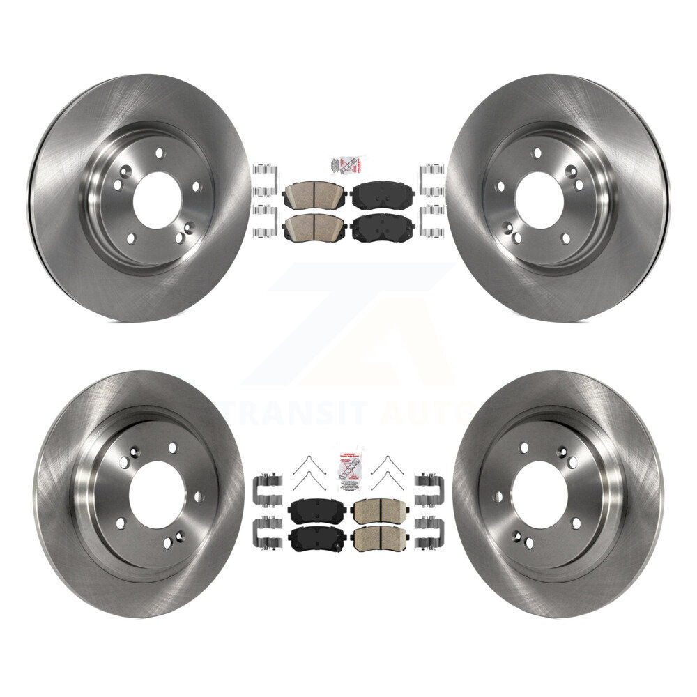 Kit de rotors de frein à disque et plaquettes en céramique avant et arrière, pour Kia Optima LX/EX/LX 2016 1.6