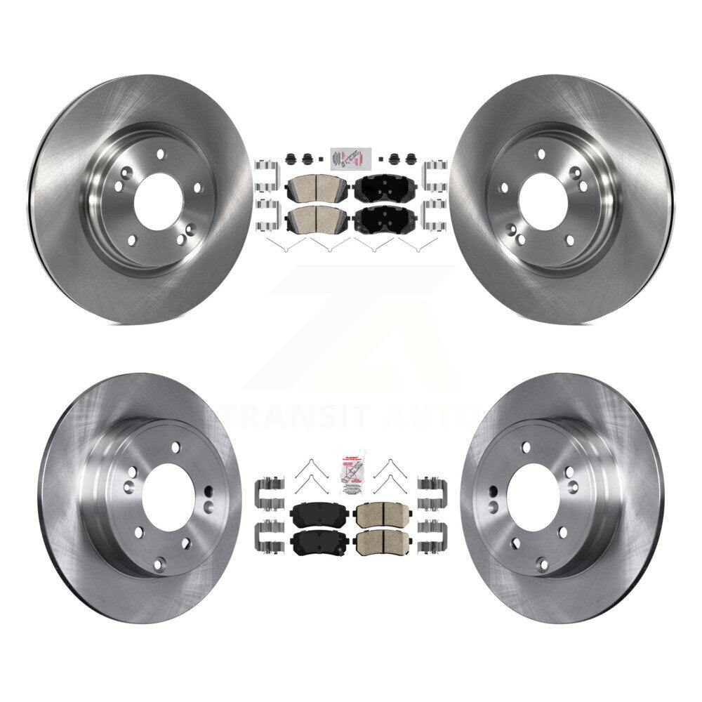 Kit de rotors de frein à plaquettes en céramique avant et arrière, pour Kia Optima avec stationnement manuel
