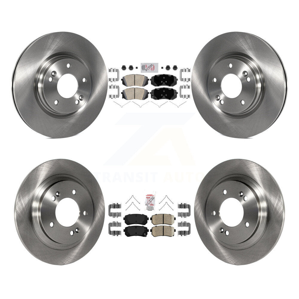 Kit de rotors de frein à disque et plaquettes en céramique avant et arrière, pour Kia Optima LX/EX/LX 2016 1.6