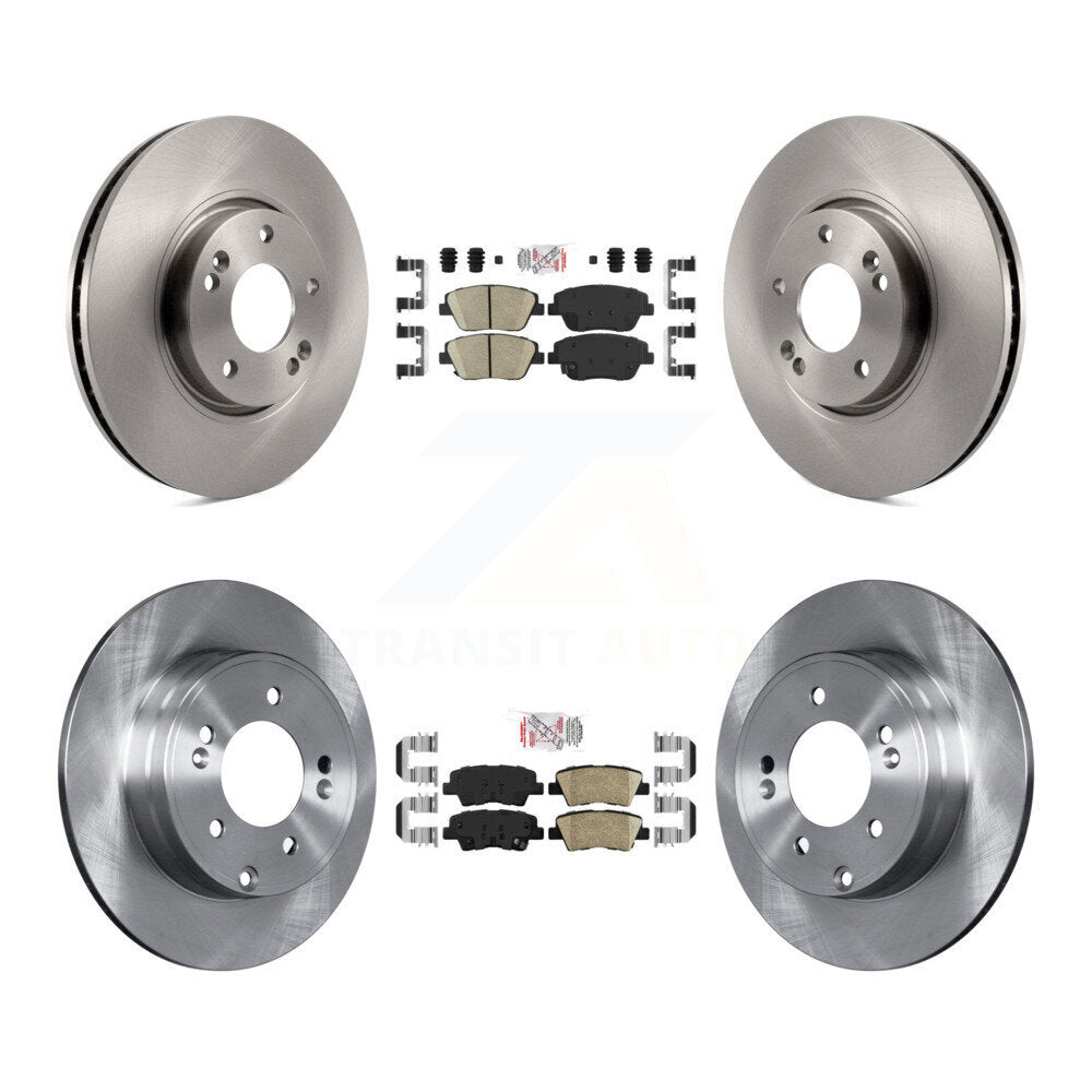 Kit de rotors de frein à plaquettes en céramique avant et arrière, pour Kia Optima avec stationnement manuel