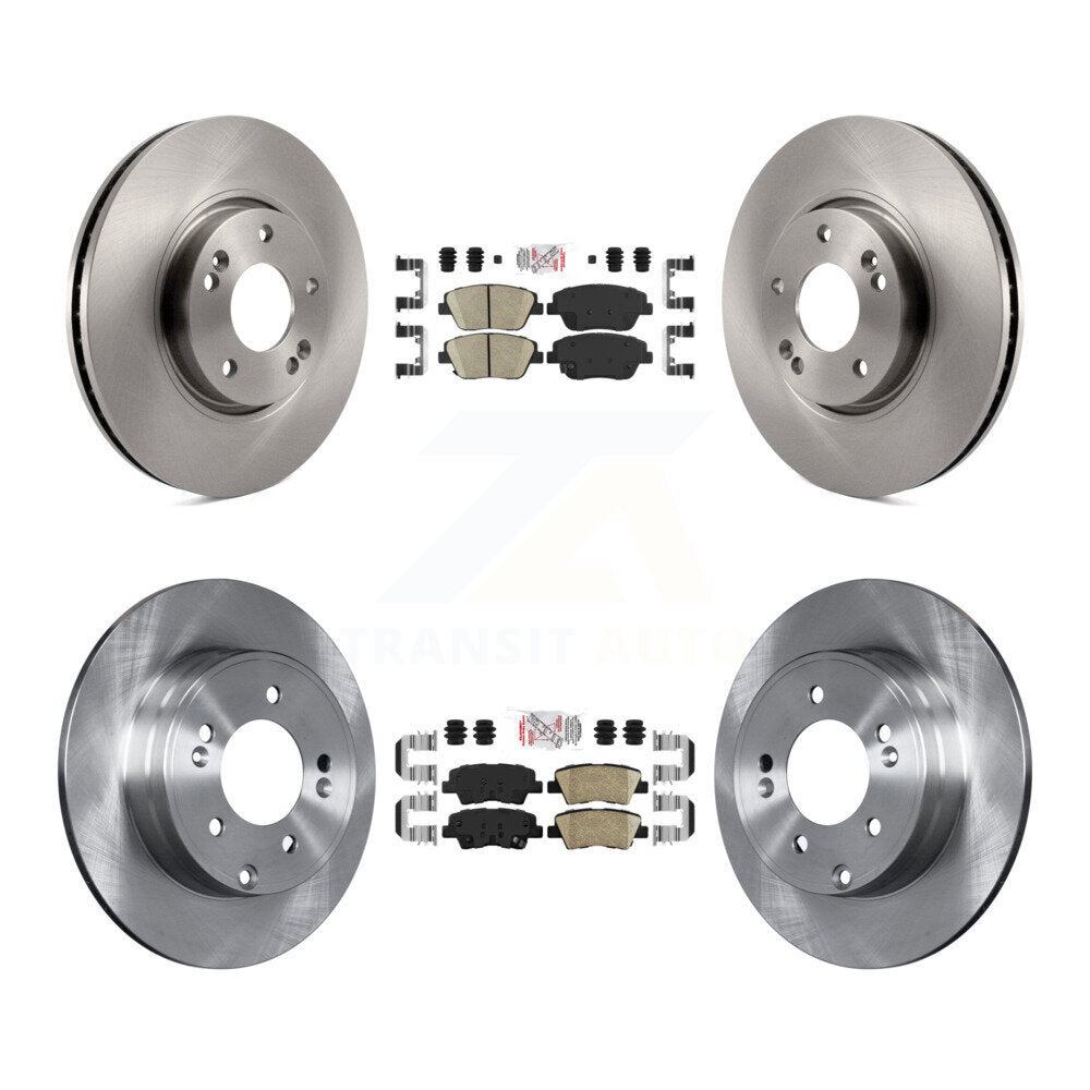 Kit de rotors de frein à plaquettes en céramique avant et arrière, pour Kia Optima avec stationnement manuel