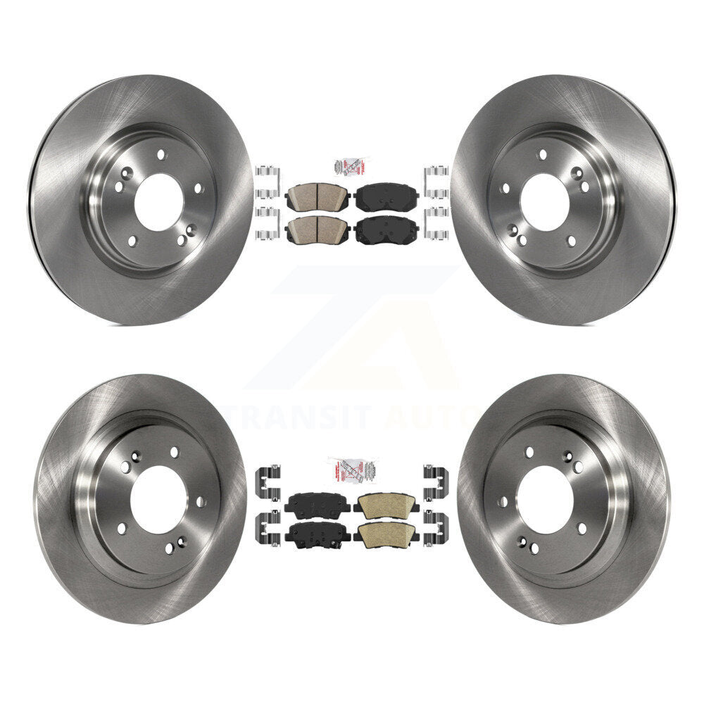 Kit de plaquettes en céramique et de rotors de frein à disque avant et arrière, pour Kia Optima K8A-106565