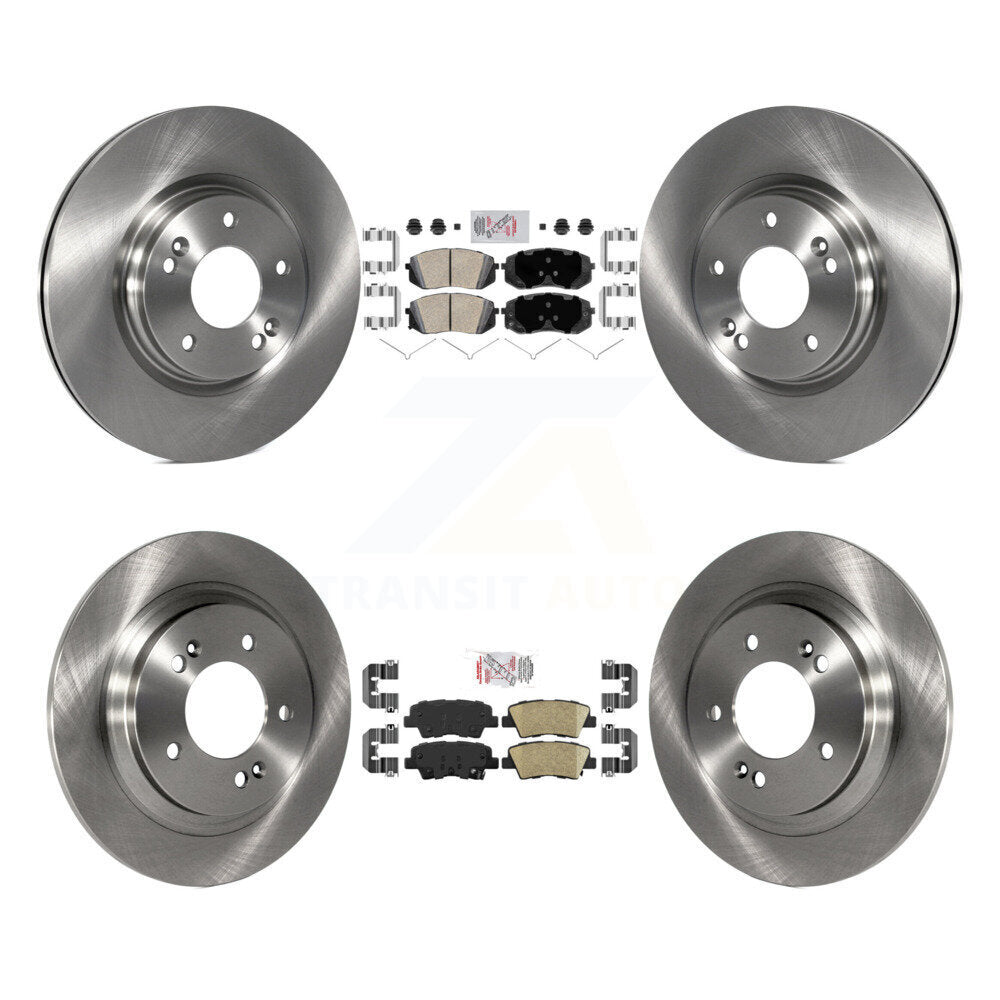 Kit de plaquettes en céramique et de rotors de frein à disque avant et arrière, pour Kia Optima K8A-106566