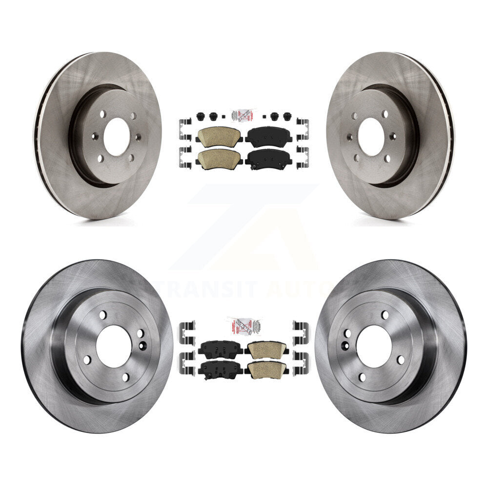 Kit de plaquettes en céramique et de rotors de frein à disque avant et arrière, pour Kia Rio K8A-106567