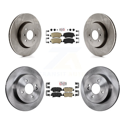 Kit de plaquettes en céramique et de rotors de frein à disque avant et arrière, pour Kia Rio K8A-106567
