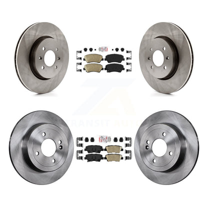 Kit de plaquettes en céramique et de rotors de frein à disque avant et arrière, pour Kia Rio K8A-106568